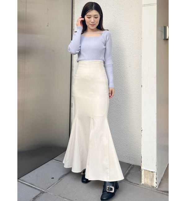 MERCURYDUO「バックレースアップストレッチマーメイドスカート」|スカート|