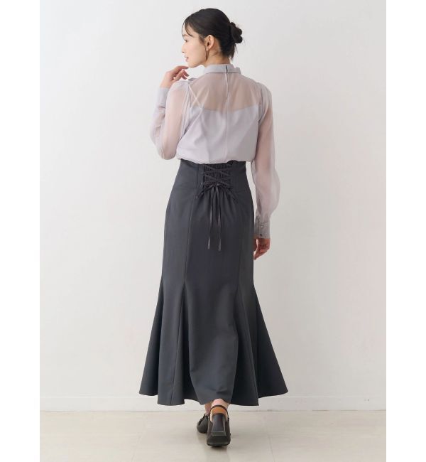 MERCURYDUO「オーガンジービッグボウタイブラウス」|シャツ・ブラウス|