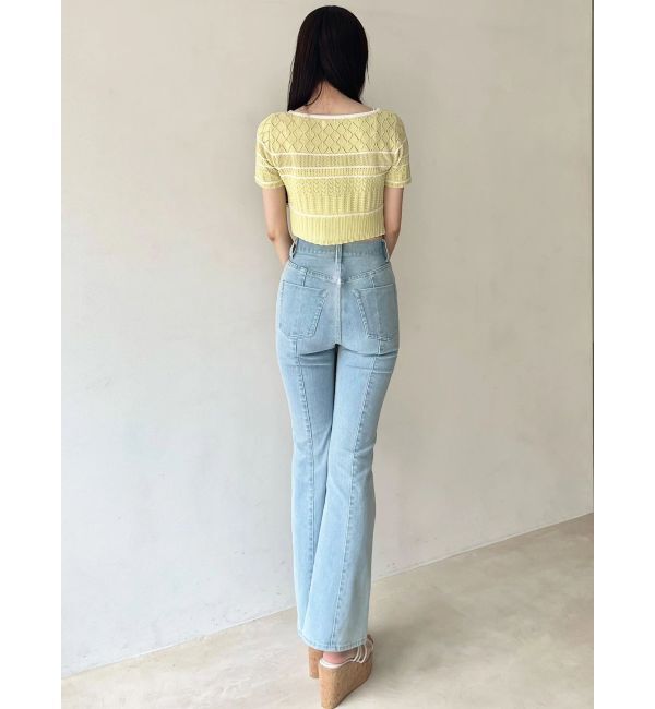 MERCURYDUO「クロシェ風ニットセットアップ」|ワンピース|