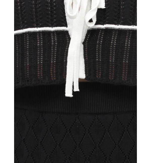 MERCURYDUO「クロシェ風ニットセットアップ」|ワンピース|