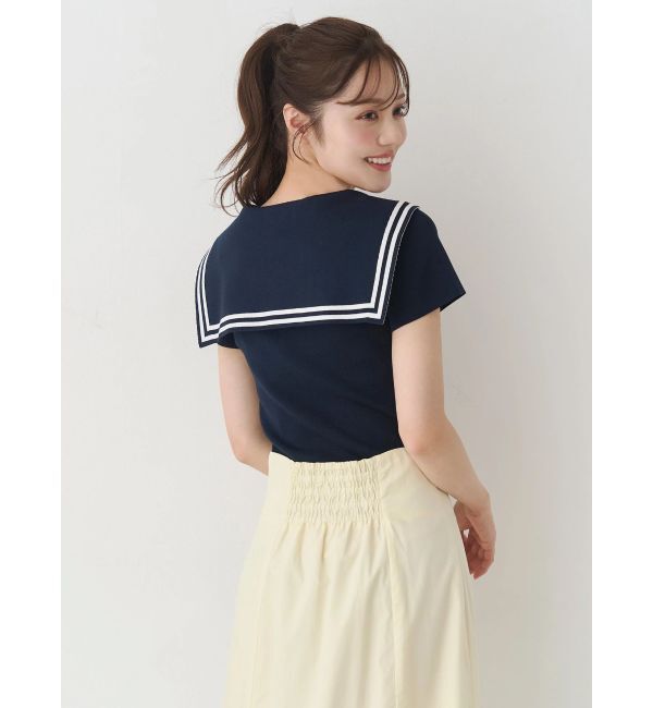 MERCURYDUO「セーラーカラーニット」|ニット・セーター|