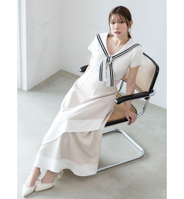 MERCURYDUO「セーラーカラーニット」|ニット・セーター|