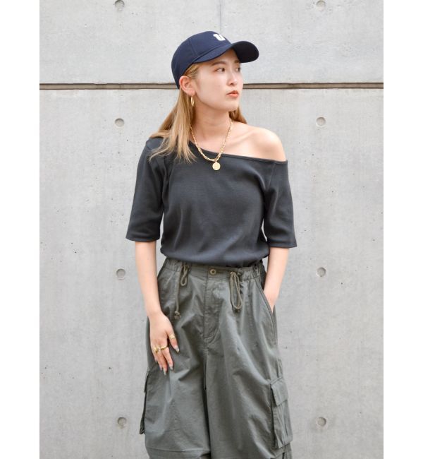 Ungrid「ワンショルテレコTee」|Tシャツ・カットソー|