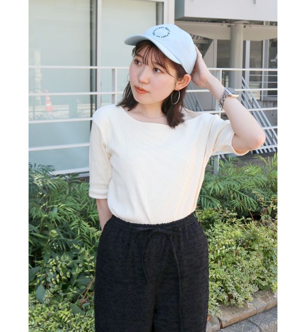 Ungrid「ワンショルテレコTee」|Tシャツ・カットソー|