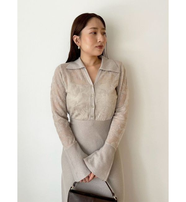 LAGUNAMOON「シアージャガードナローニットワンピース」|ワンピース|