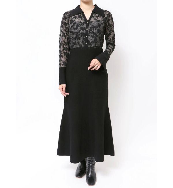 LAGUNAMOON「シアージャガードナローニットワンピース」|ワンピース|