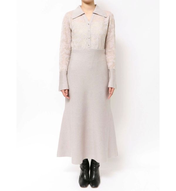 LAGUNAMOON「シアージャガードナローニットワンピース」|ワンピース|