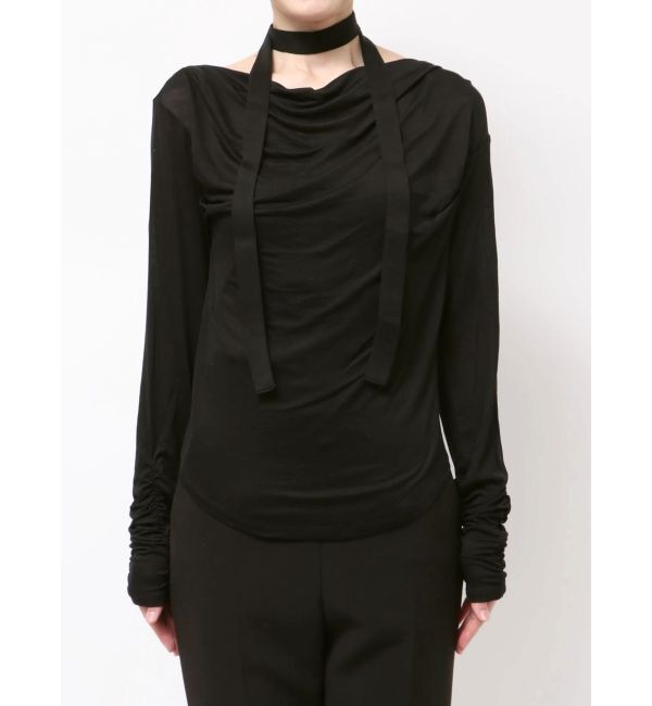 LAGUNAMOON「ドレープボウタイカットトップス」|Tシャツ・カットソー|