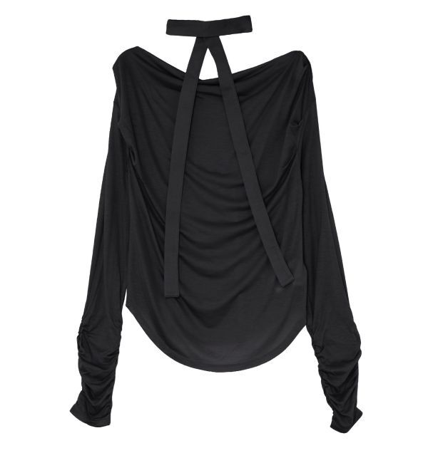 LAGUNAMOON「ドレープボウタイカットトップス」|Tシャツ・カットソー|