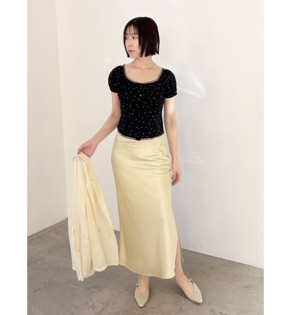 LAGUNAMOON「トリミングレースデザインブラウス」|シャツ・ブラウス|