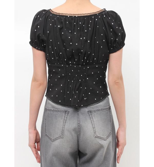 LAGUNAMOON「トリミングレースデザインブラウス」|シャツ・ブラウス|