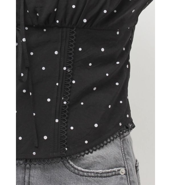 LAGUNAMOON「トリミングレースデザインブラウス」|シャツ・ブラウス|