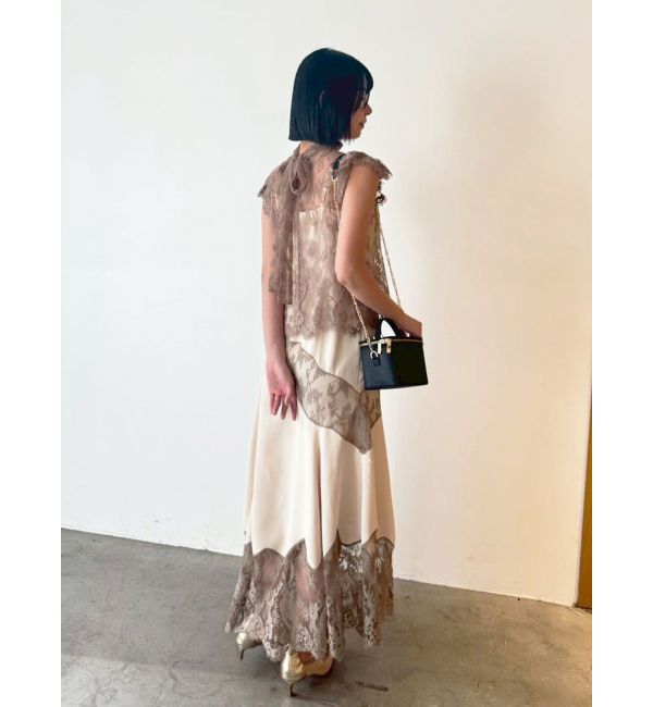 LAGUNAMOON「LADYレースエンブロイダリーキャミワンピース」|ワンピース|