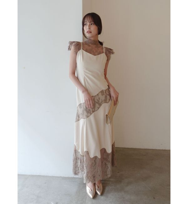 LAGUNAMOON「LADYレースエンブロイダリーキャミワンピース」|ワンピース|