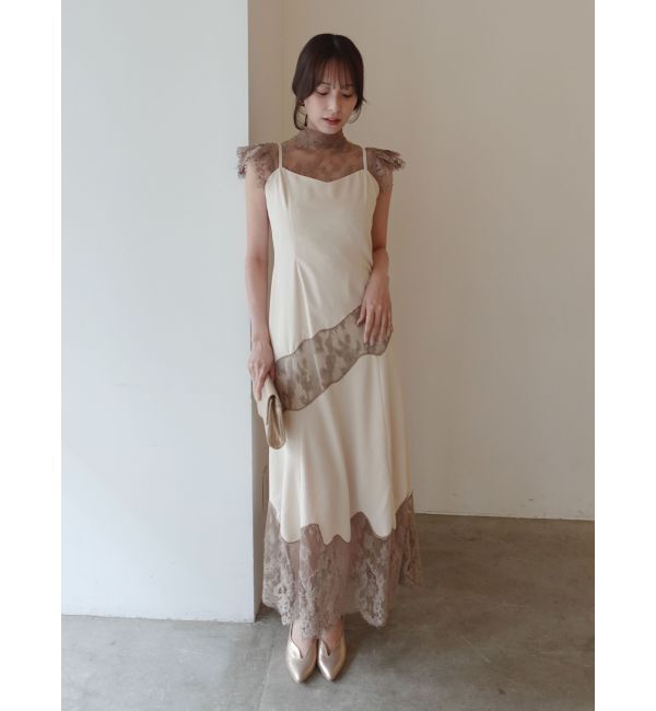 LAGUNAMOON「LADYレースエンブロイダリーキャミワンピース」|ワンピース|