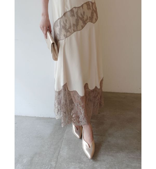 LAGUNAMOON「LADYレースエンブロイダリーキャミワンピース」|ワンピース|