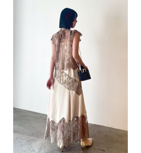 LAGUNAMOON「LADYレースエンブロイダリーキャミワンピース」|ワンピース|