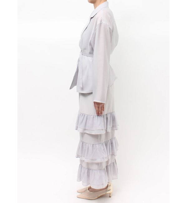 LAGUNAMOON「LADYシアージャケット&times;ティアードキャミワンピース」|ワンピース|