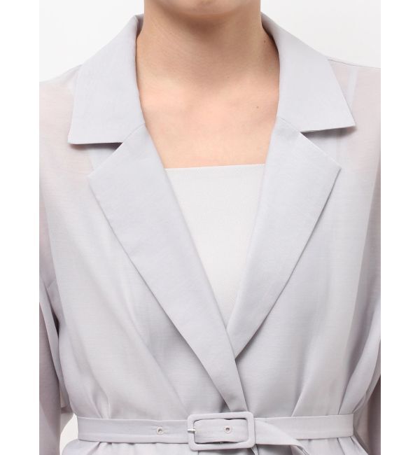 LAGUNAMOON「LADYシアージャケット&times;ティアードキャミワンピース」|ワンピース|