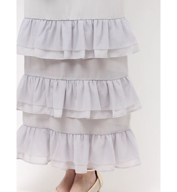 LAGUNAMOON「LADYシアージャケット&times;ティアードキャミワンピース」|ワンピース|