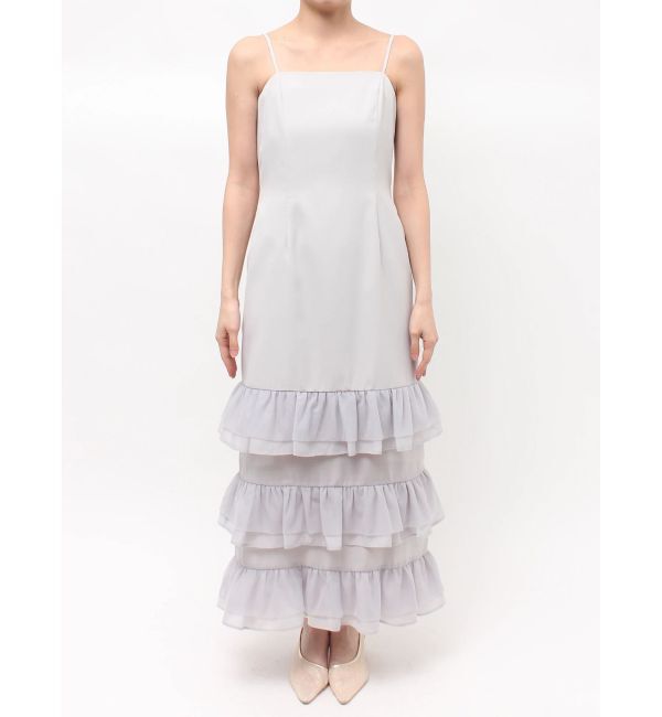 LAGUNAMOON「LADYシアージャケット&times;ティアードキャミワンピース」|ワンピース|