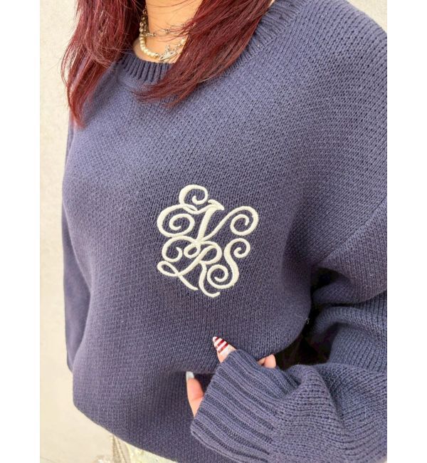 EVRIS「ワンポイントバックオープンニットトップス」|ニット・セーター|