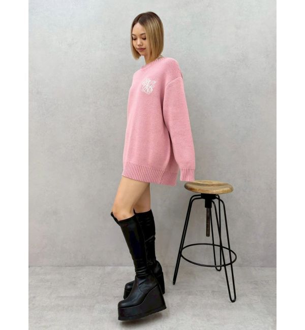 EVRIS「ワンポイントバックオープンニットトップス」|ニット・セーター|