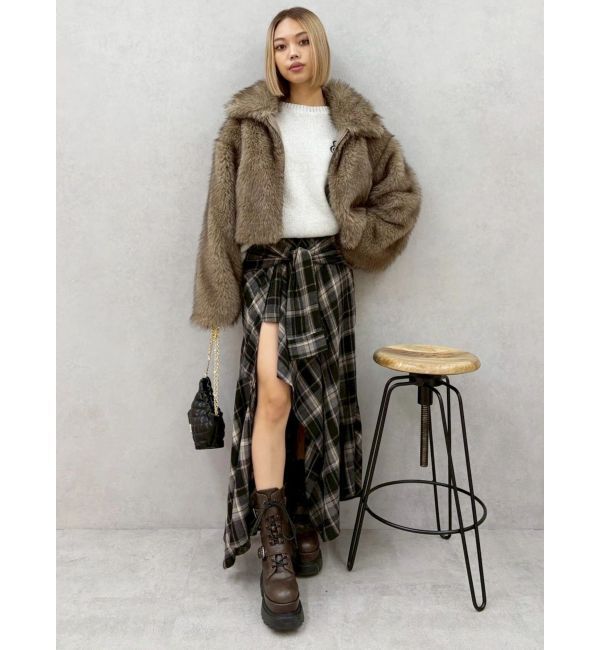 EVRIS「ワンポイントバックオープンニットトップス」|ニット・セーター|