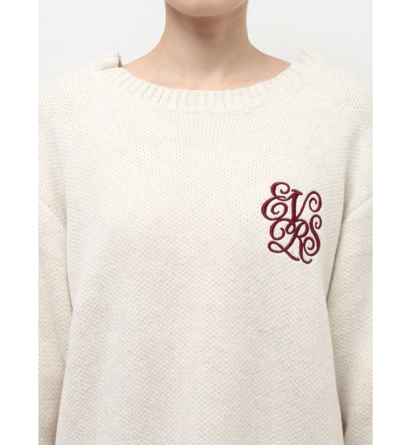 EVRIS「ワンポイントバックオープンニットトップス」|ニット・セーター|