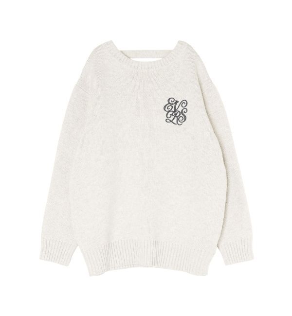 EVRIS「ワンポイントバックオープンニットトップス」|ニット・セーター|