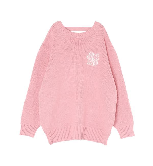 EVRIS「ワンポイントバックオープンニットトップス」|ニット・セーター|