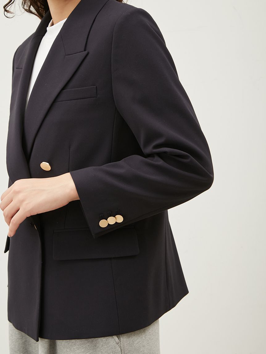 Mila Owen「金釦ダブルブレストブレザー」|テーラードジャケット|