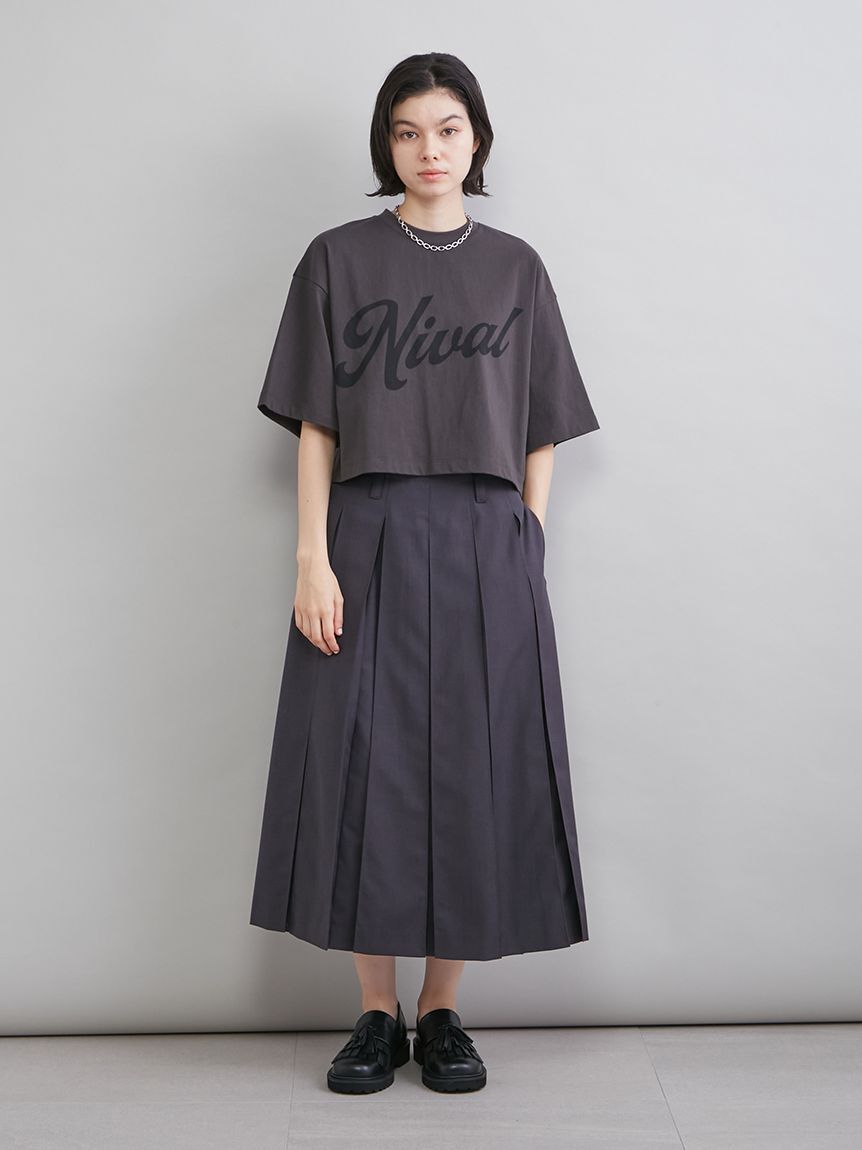 Mila Owen「ショート丈ワイドグラフィックＴシャツ」|Tシャツ・カットソー|