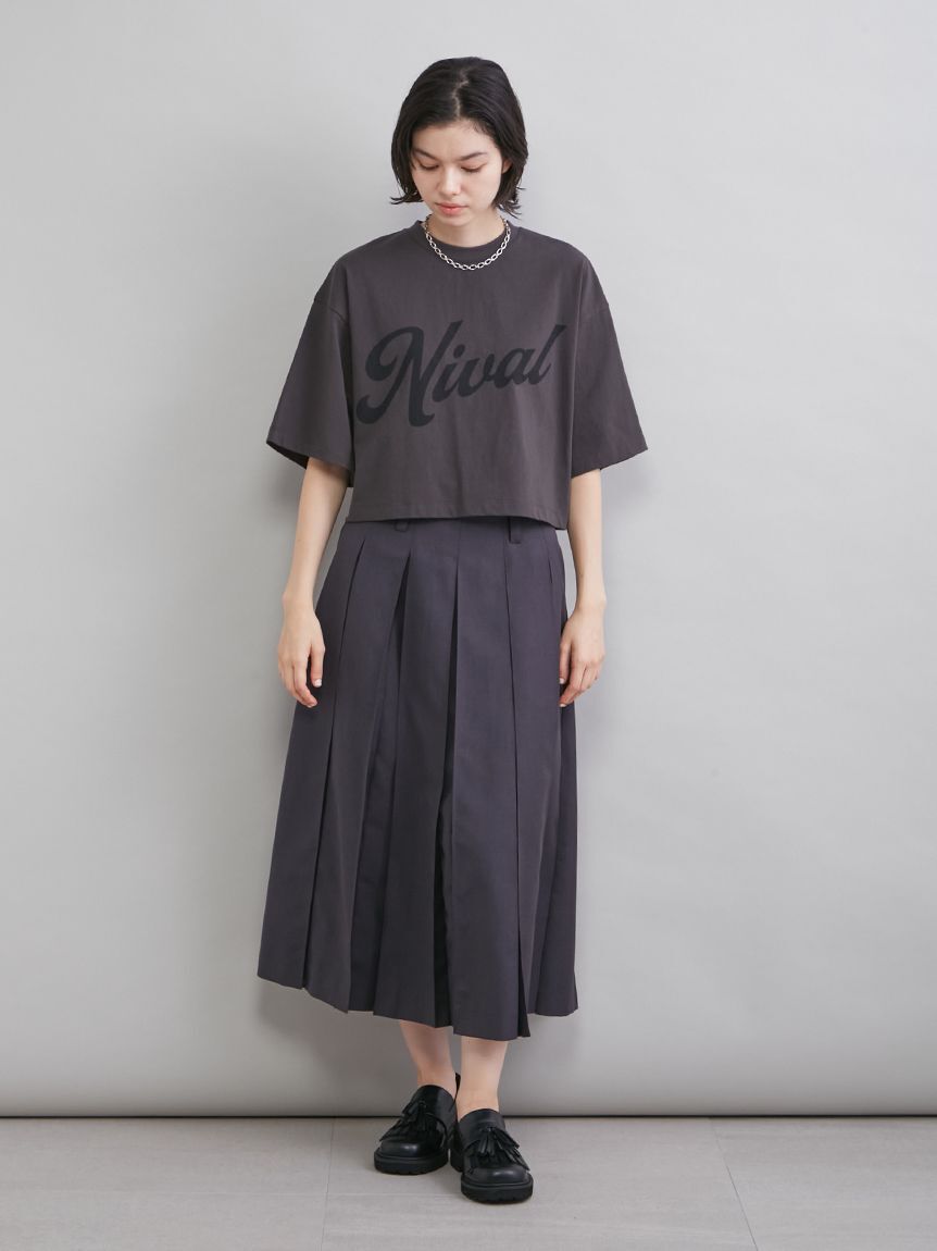 Mila Owen「ショート丈ワイドグラフィックＴシャツ」|Tシャツ・カットソー|