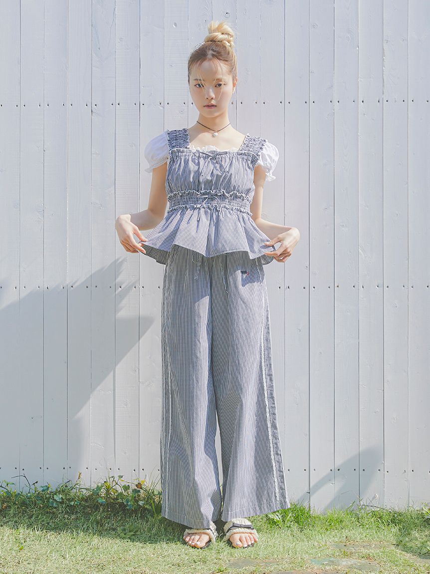 FURFUR「【WEB・一部店舗限定カラー】ギンガムチェックパジャマパンツ」|チノ|