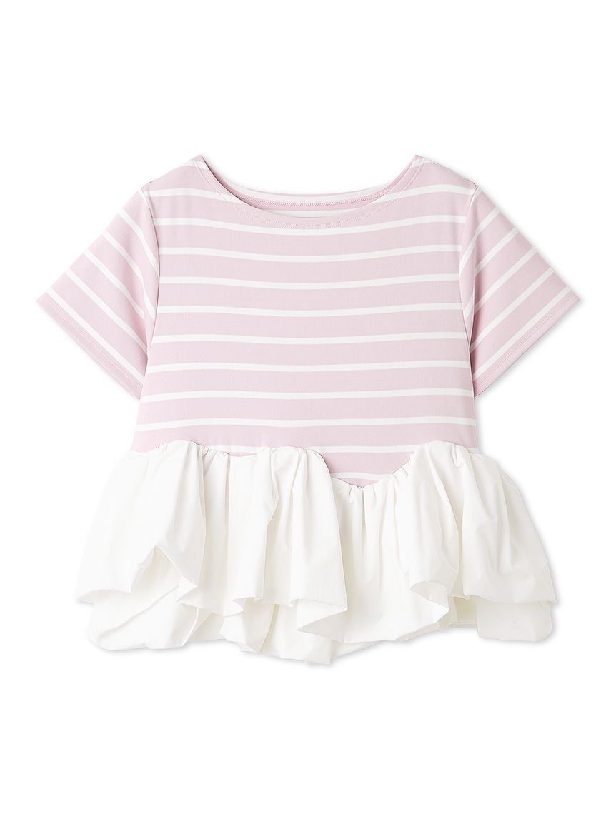 FURFUR「【限定カラー】ペプラムボーダーTシャツ」|Tシャツ・カットソー|