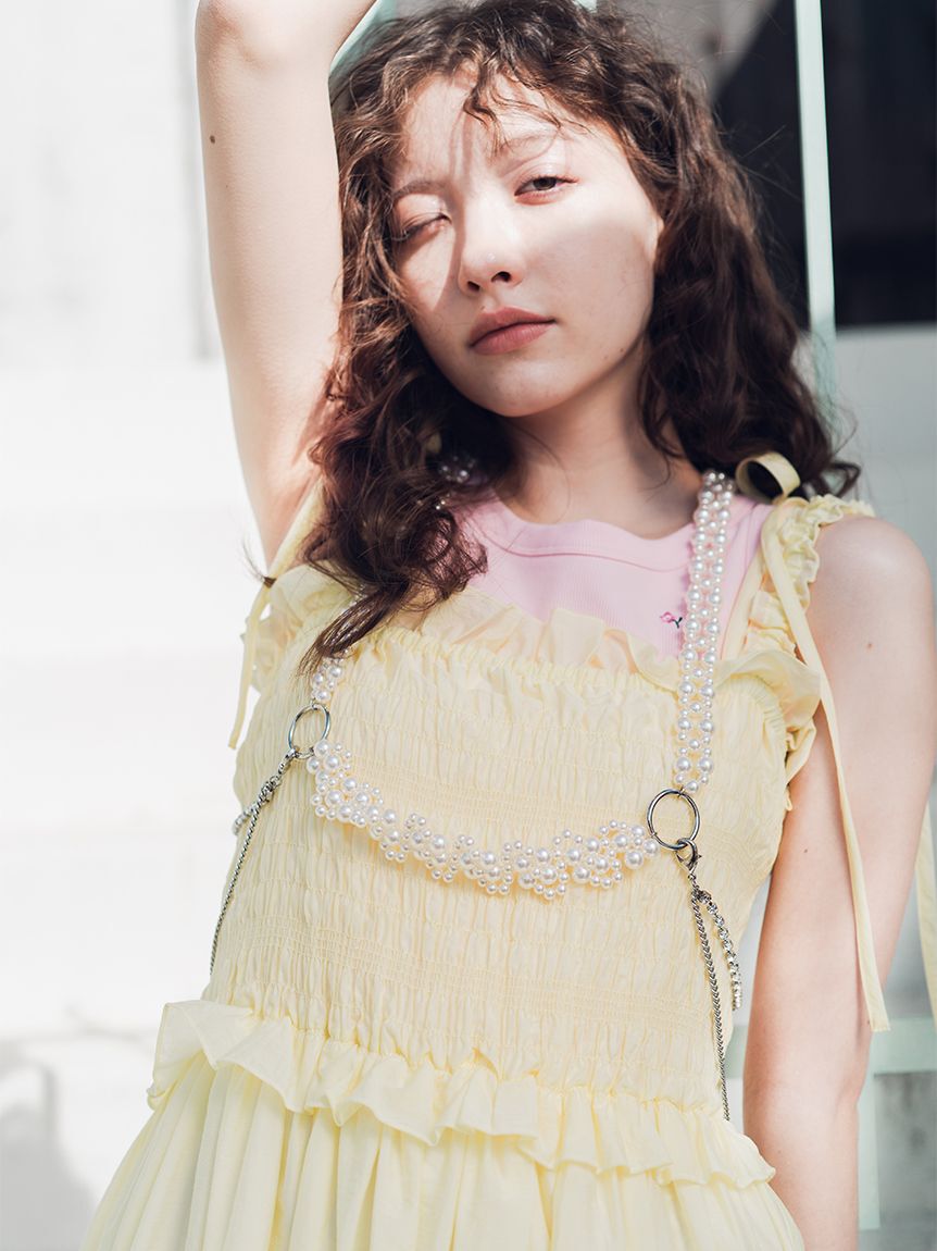 FURFUR「フラワー刺繍タンクトップ」|タンクトップ|