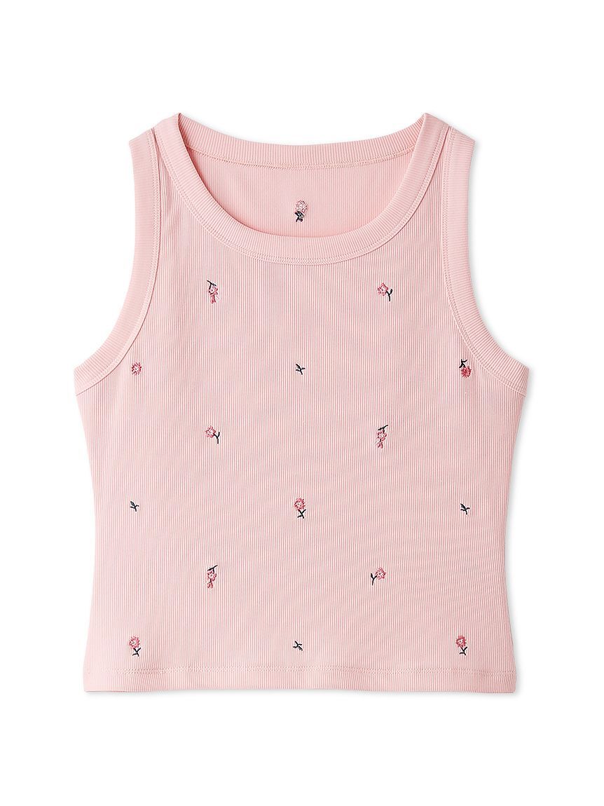 FURFUR「フラワー刺繍タンクトップ」|タンクトップ|PNK