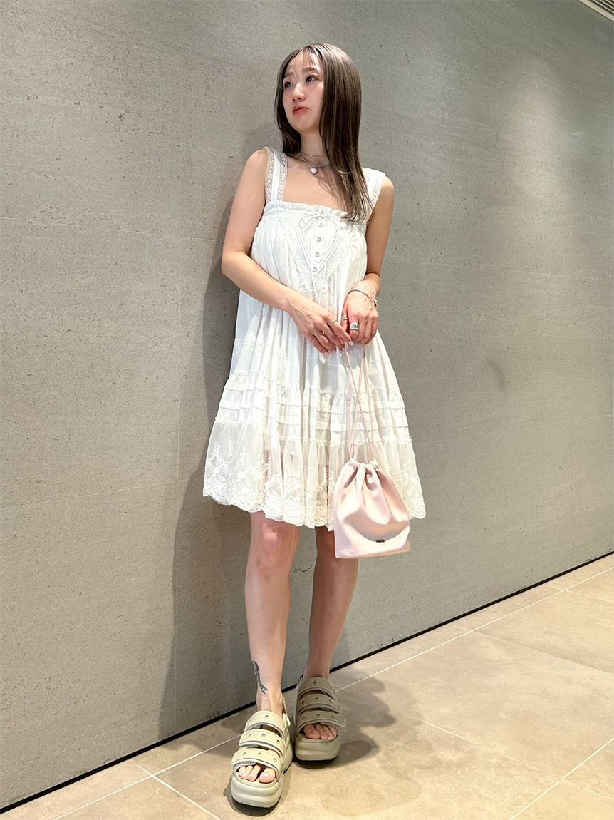 FURFUR「レースデザインチュニックワンピース」|ワンピース|
