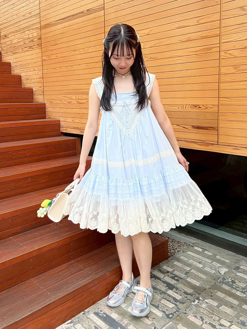 FURFUR「レースデザインチュニックワンピース」|ワンピース|