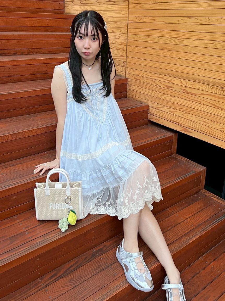 FURFUR「レースデザインチュニックワンピース」|ワンピース|