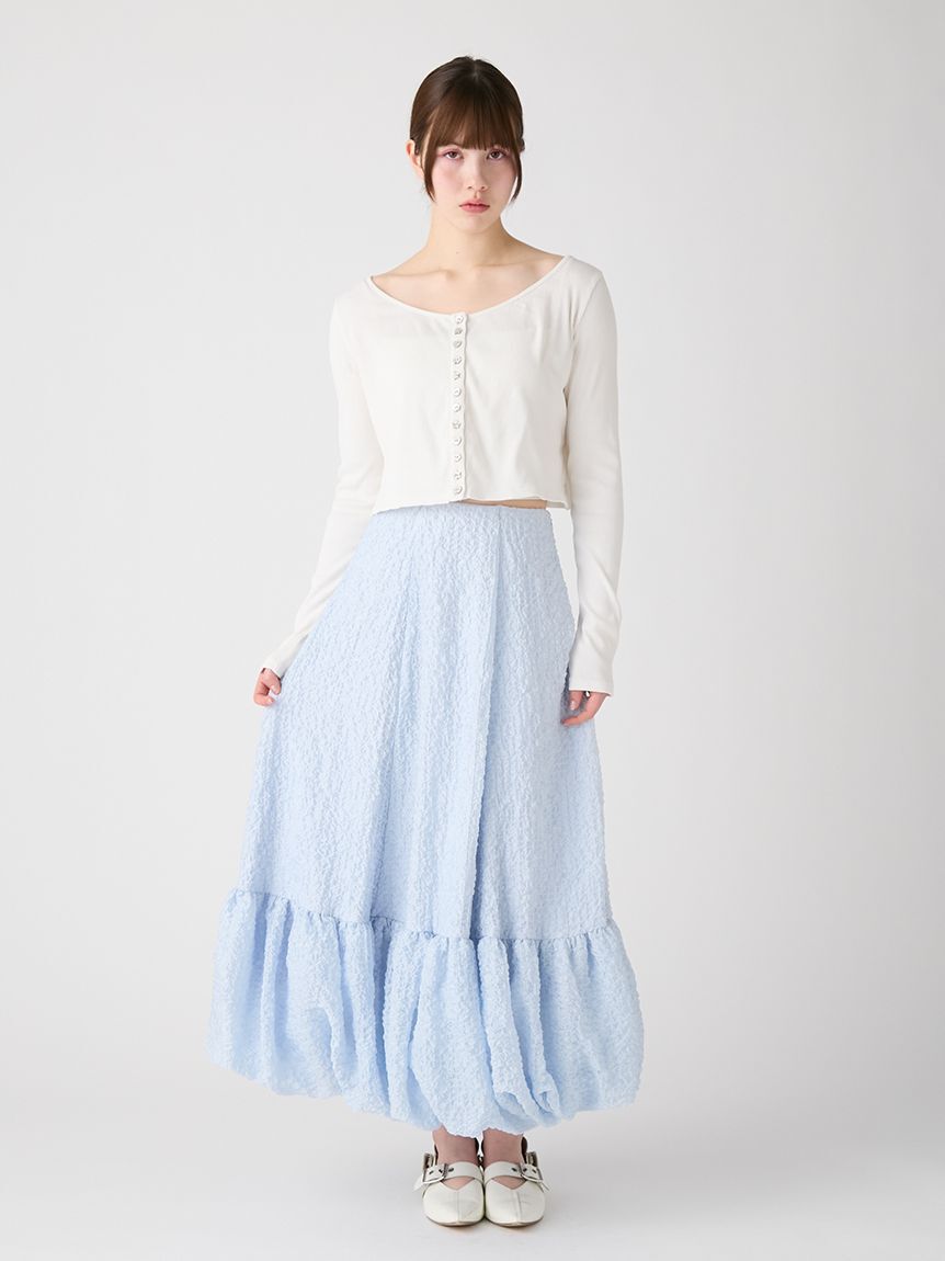 FURFUR「バルーンヘムロングスカート」|スカート|