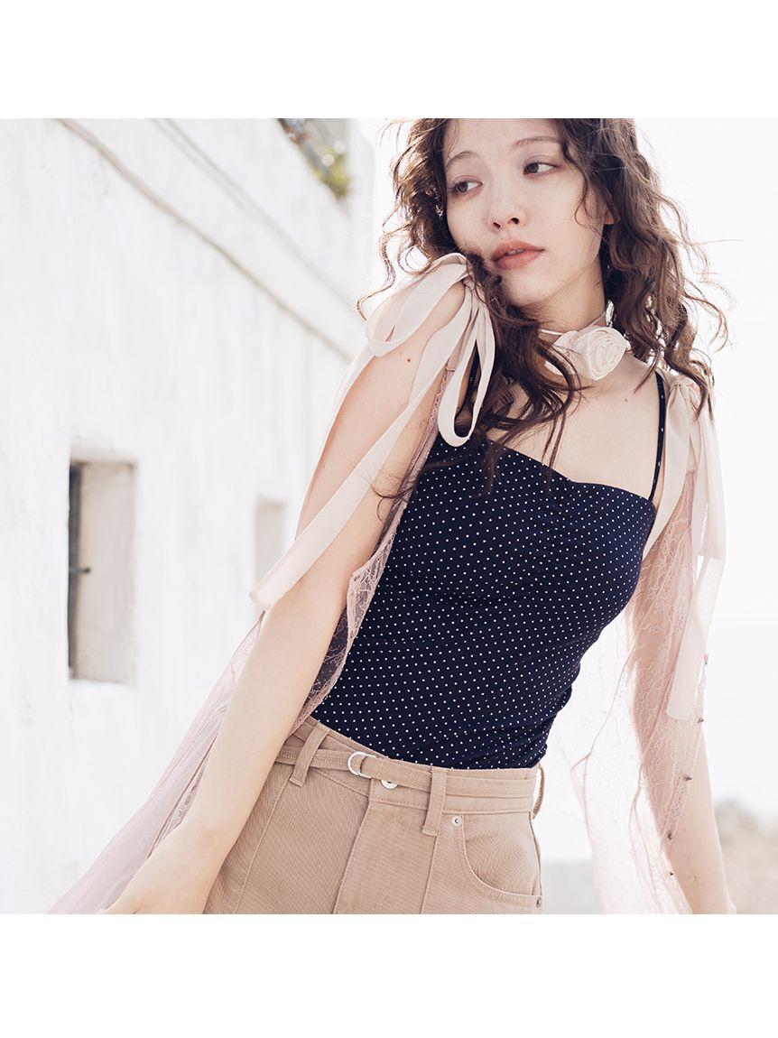 FURFUR「バイカラーリボンレースチュニック」|チュニック|