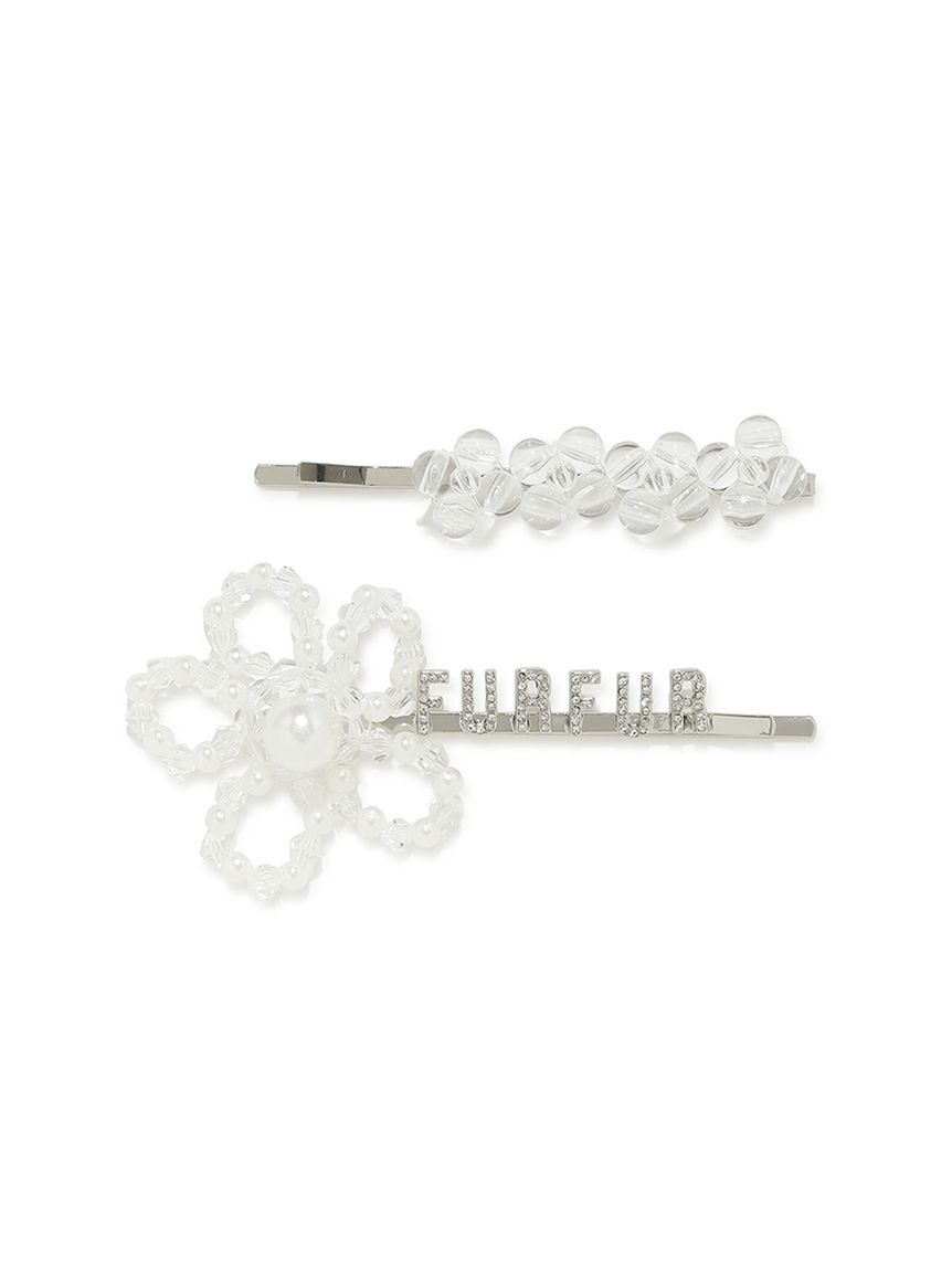 FURFUR「フラワーモチーフヘアピンセット」|ヘアバンド|