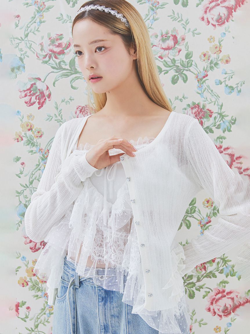 FURFUR「フラワーモチーフカチューシャ」|ヘアバンド|