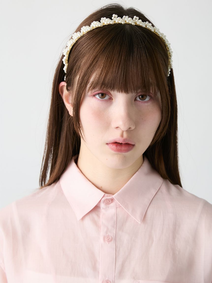 FURFUR「フラワーモチーフカチューシャ」|ヘアバンド|
