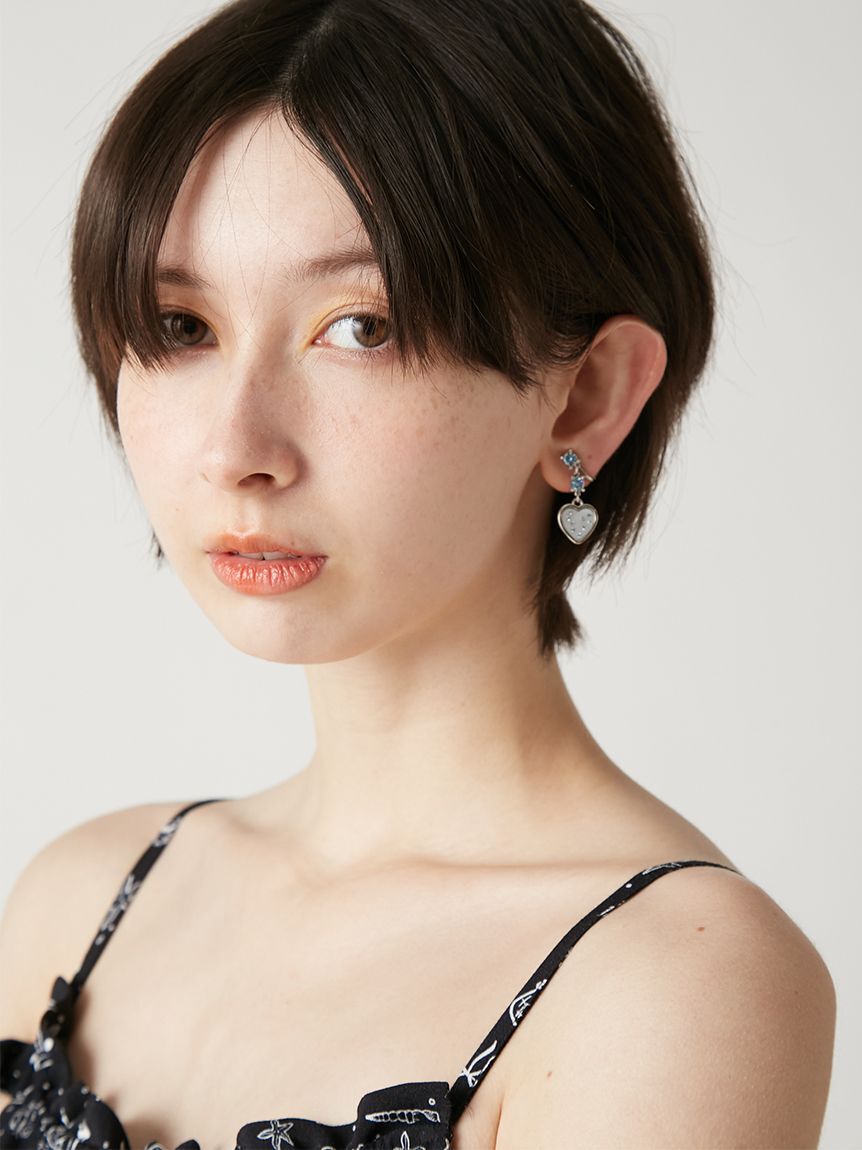 FURFUR「シェルハートイヤリング」|イヤリング|