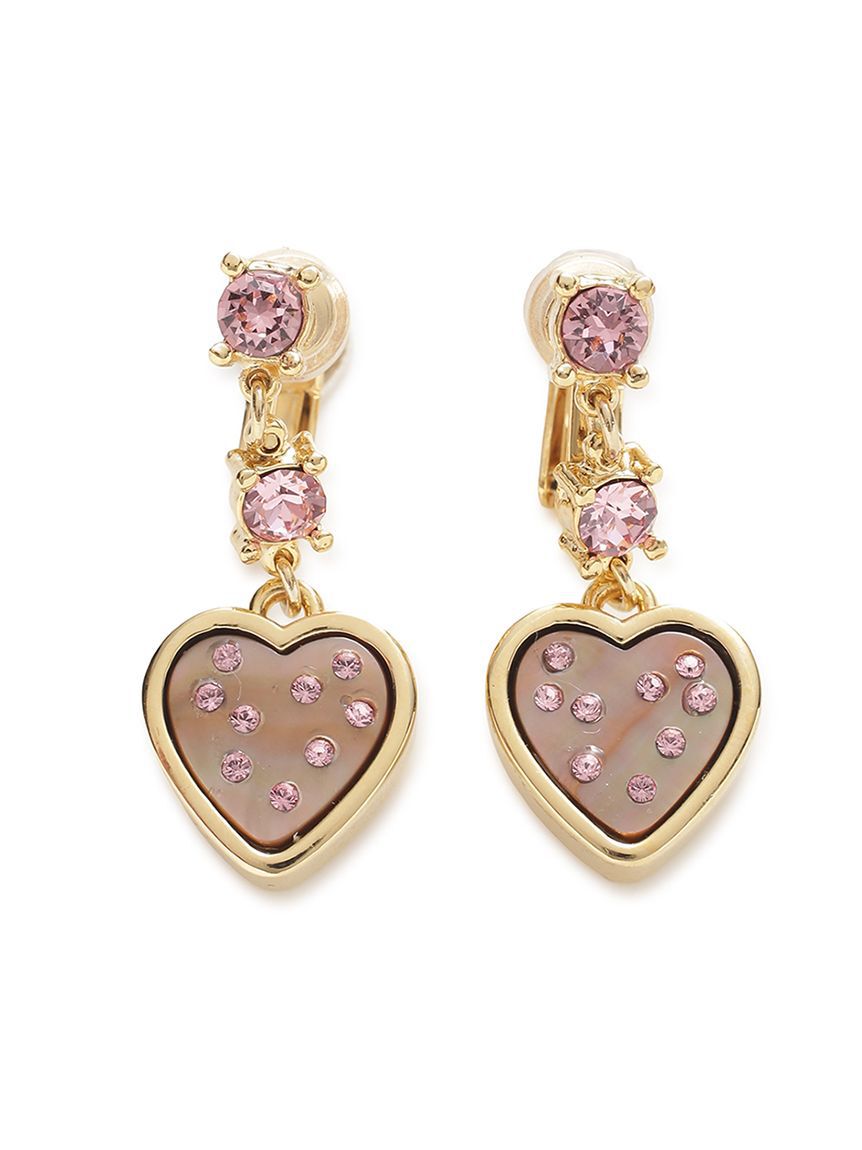 FURFUR「シェルハートイヤリング」|イヤリング|PNK