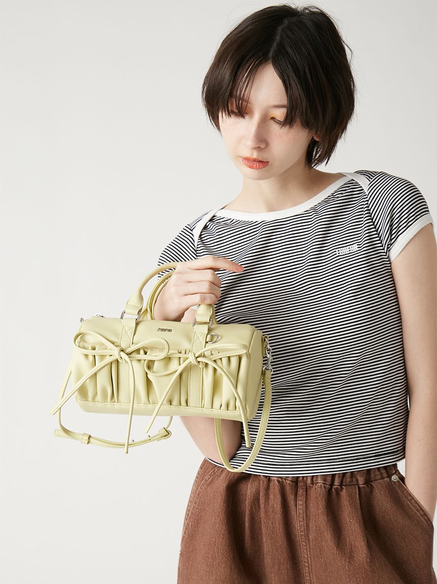 FURFUR「ミニリボンドラムバッグ」|ショルダー・メッセンジャー|