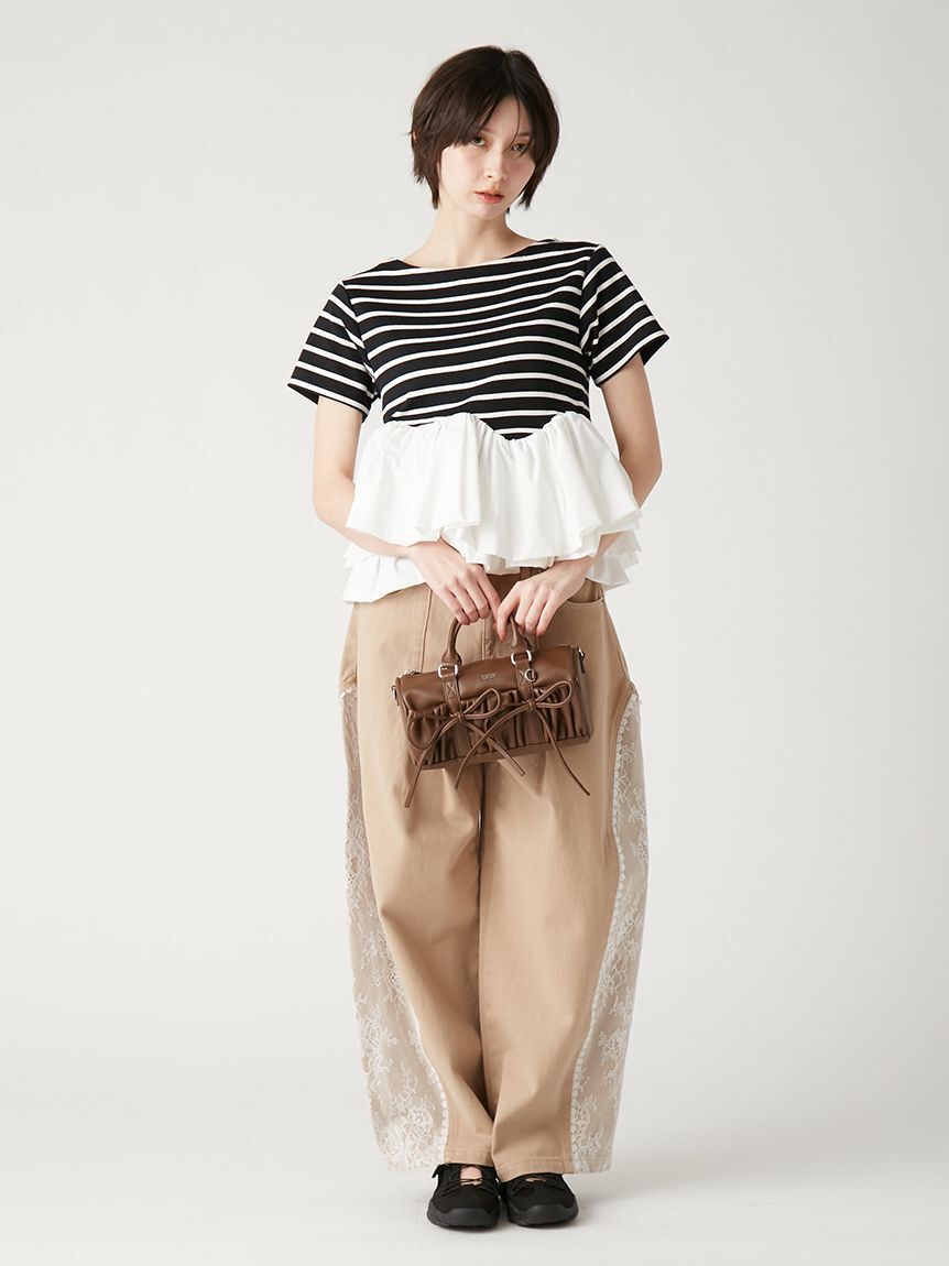 FURFUR「ミニリボンドラムバッグ」|ショルダー・メッセンジャー|